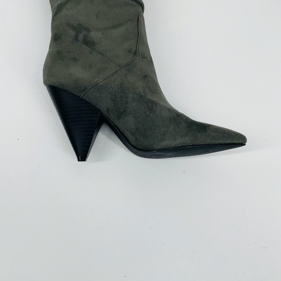 Indigo Rd. Fayen2 Leather Over The Knee Boots Grey - Picture 6 of 6